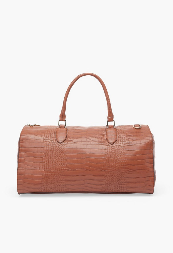 EXPANDABLE GUSSET WEEKENDER Cognac