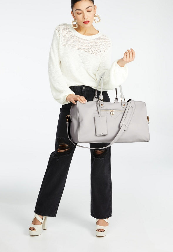 FRONT ZIPPERED POCKET WEEKENDER Vapor Blue