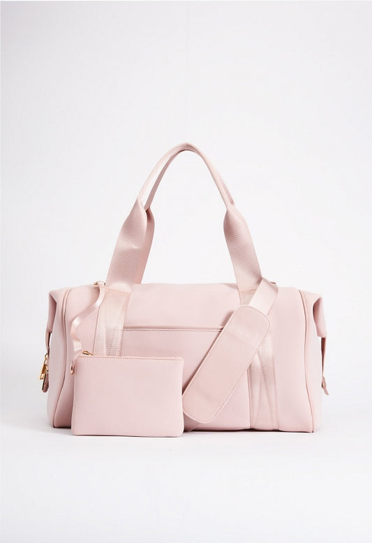 NEOPRENE GYM BAG WITH FRONT SLIP POCKET Rose Smoke