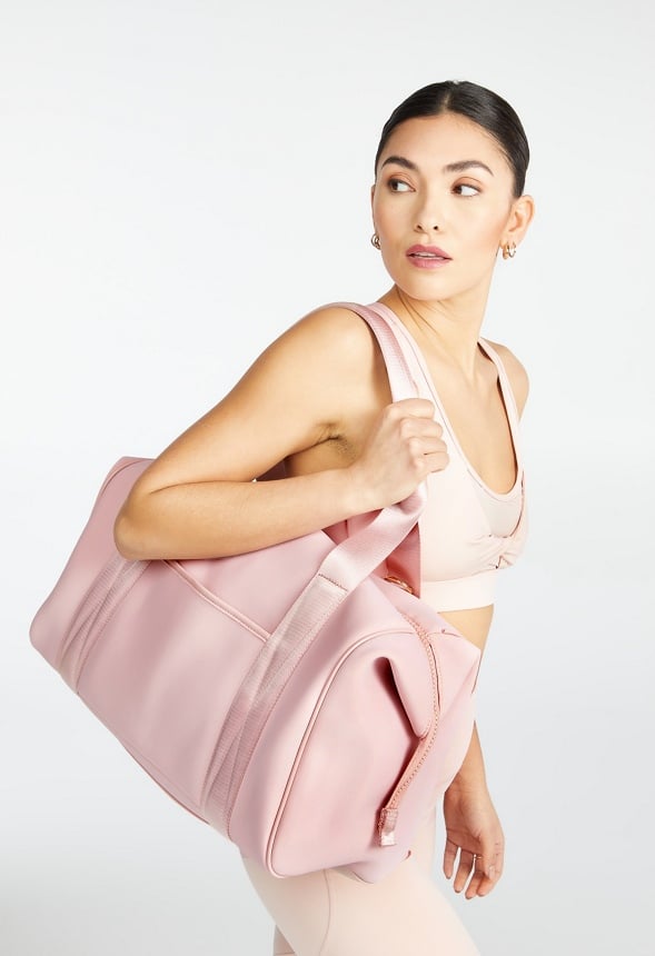 NEOPRENE GYM BAG WITH FRONT SLIP POCKET Rose Smoke