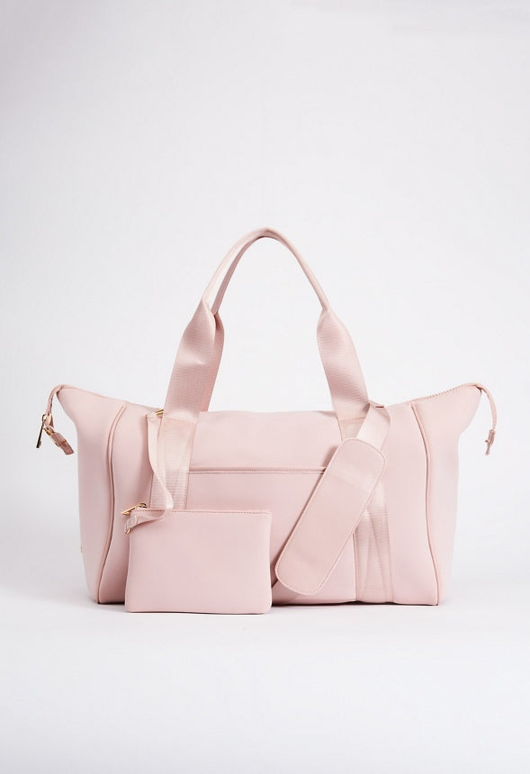 NEOPRENE GYM BAG WITH FRONT SLIP POCKET Rose Smoke