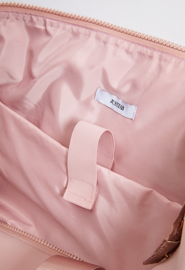NEOPRENE GYM BAG WITH FRONT SLIP POCKET Rose Smoke