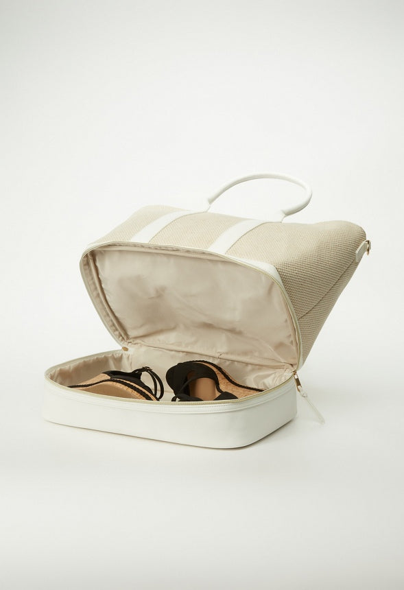 Weekend Traveler Bag Natural/White