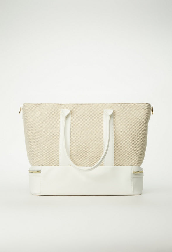 Weekend Traveler Bag Natural/White