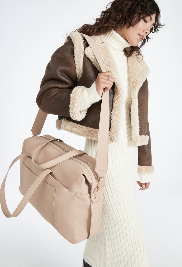 Front Pocket Overnighter Taupe