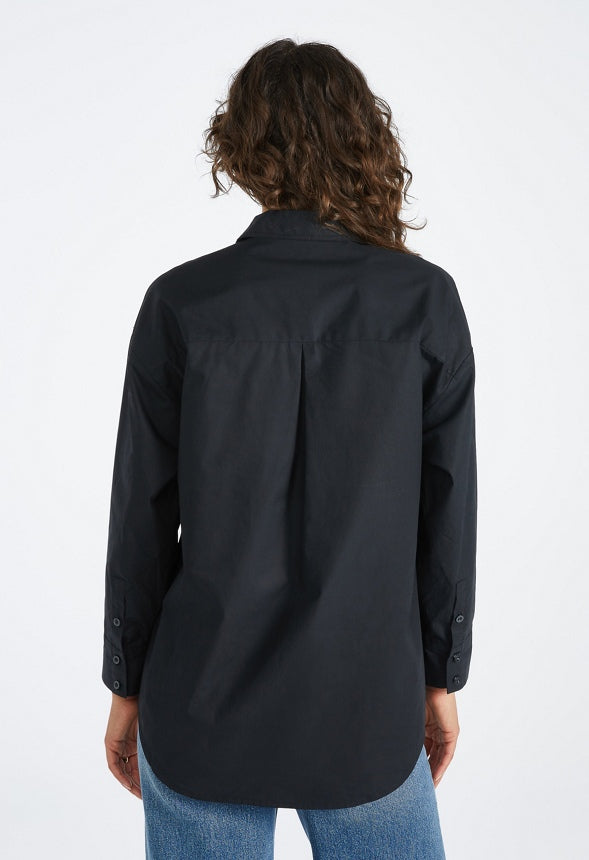 Oversized Boyfriend Shirt Black Caviar