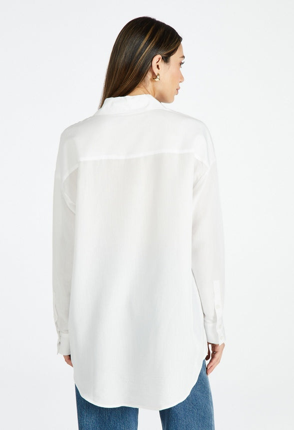 Oversized Boyfriend Shirt Bright White