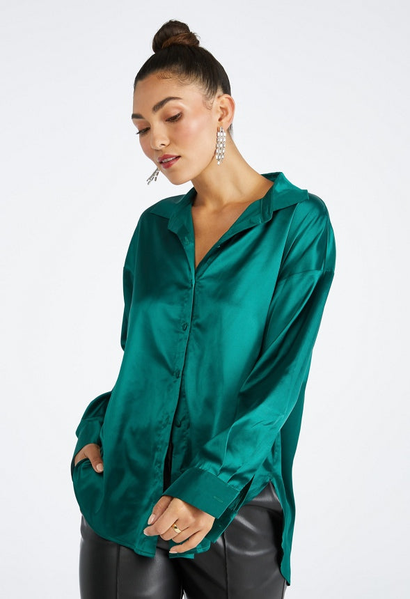 Charmeuse Men's Shirt Evergreen