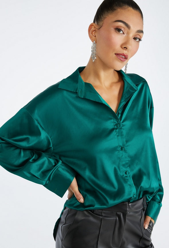 Charmeuse Men's Shirt Evergreen