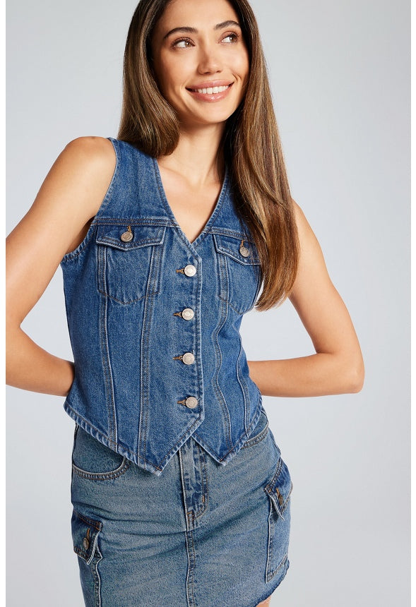 Joss Denim Vest Faze