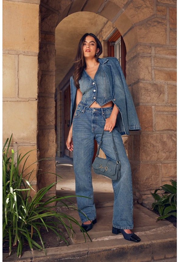 Tailored Denim Vest Effect