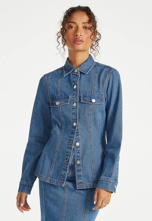 Denim Hourglass Shirt Faze