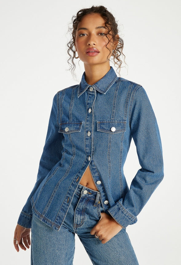 Denim Hourglass Shirt Faze