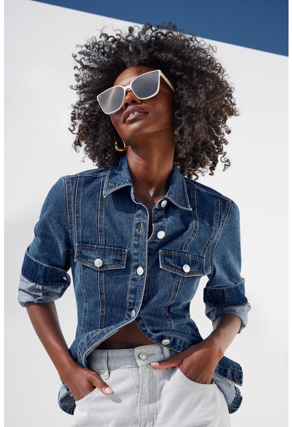 Denim Hourglass Shirt Faze