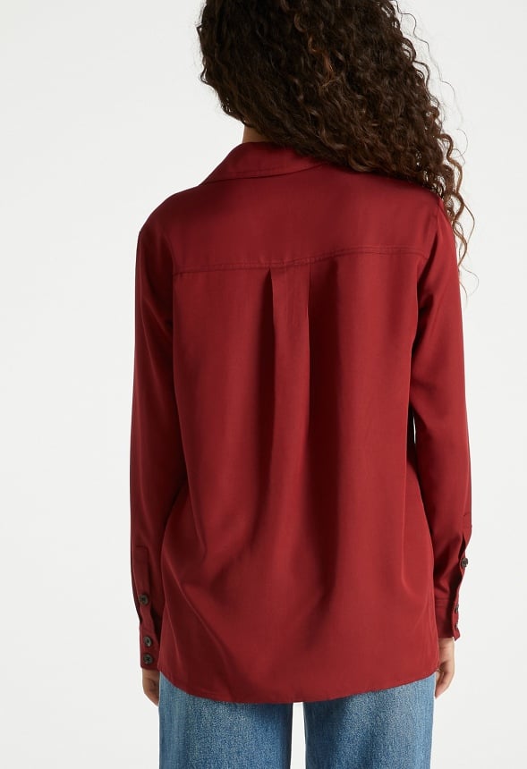 Utility Menswear Shirt Cabernet Red