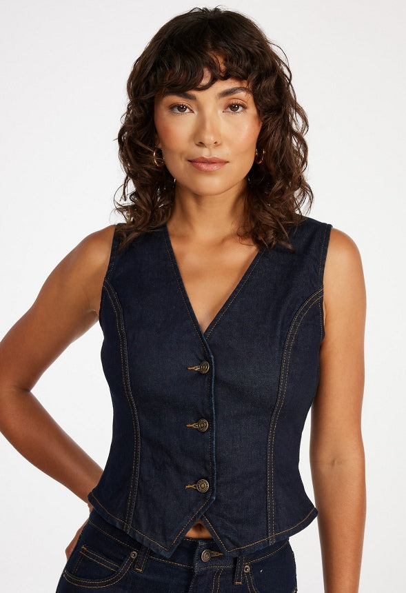 Denim Vest Whisper