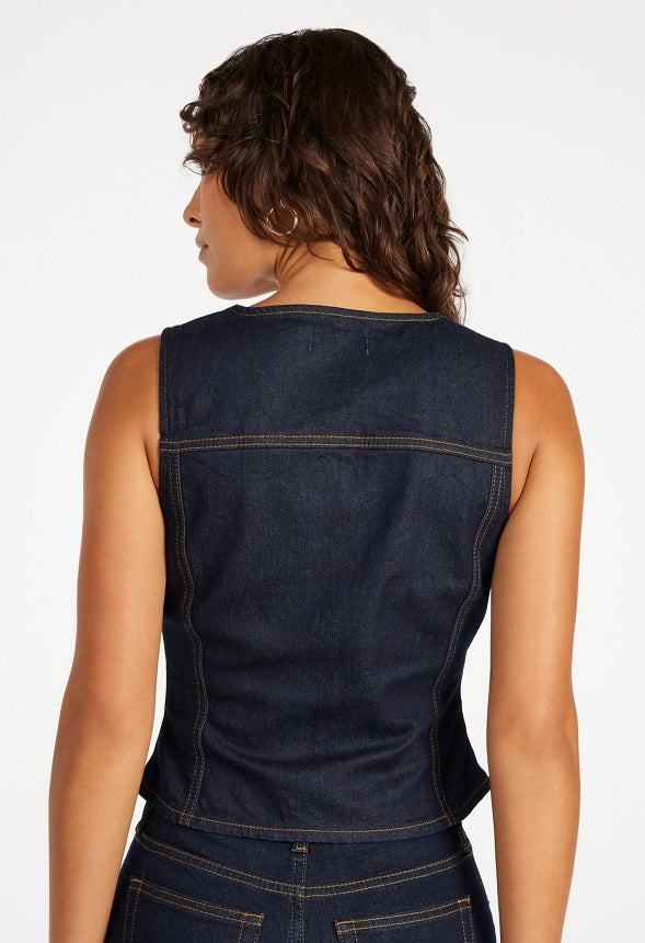 Denim Vest Whisper