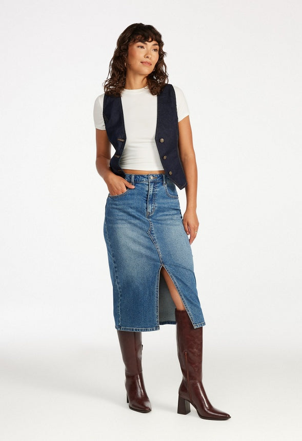 Denim Vest Whisper